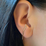 Diamond Coastline Suspender Earring